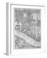 A Map of the Tower of London, 1746-John Rocque-Framed Giclee Print