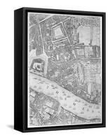 A Map of the Tower of London, 1746-John Rocque-Framed Stretched Canvas