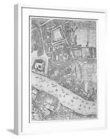 A Map of the Tower of London, 1746-John Rocque-Framed Giclee Print