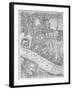 A Map of the Tower of London, 1746-John Rocque-Framed Giclee Print