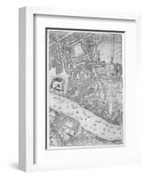 A Map of the Tower of London, 1746-John Rocque-Framed Giclee Print