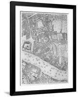 A Map of the Tower of London, 1746-John Rocque-Framed Giclee Print