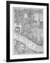 A Map of the Tower of London, 1746-John Rocque-Framed Giclee Print