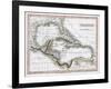 A Map of the West Indies, 1808-C Smith-Framed Giclee Print