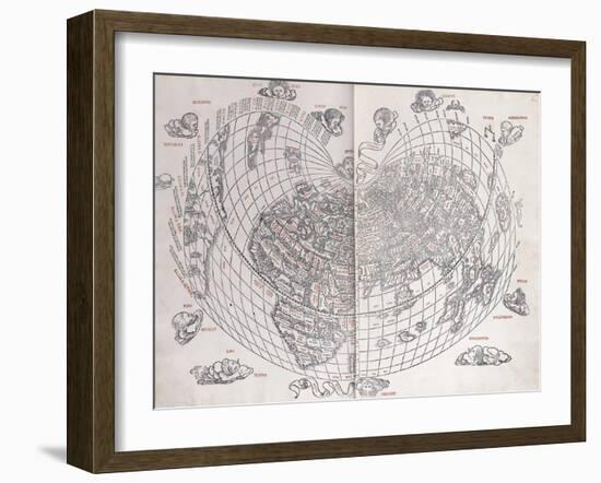 A Map of the World, 1511-null-Framed Giclee Print