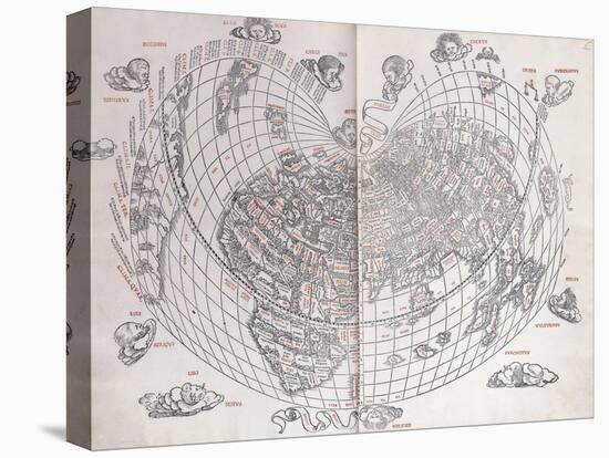A Map of the World, 1511-null-Stretched Canvas