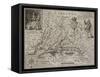 A Map Of Virginia-Johann De Bry-Framed Stretched Canvas