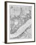 A Map of Wapping, London, 1746-John Rocque-Framed Giclee Print