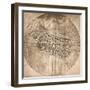 A map representing the town of Imola, Italy, c1472-c1519 (1883)-Leonardo Da Vinci-Framed Giclee Print