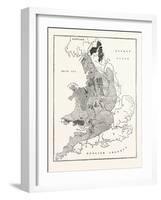 A Map Showing the Geological Position and Commercial Distribution of Coal in England and Wales-null-Framed Giclee Print