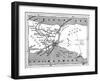 A Map Showing the Positions of Russian and Turkish Lines Outside Constantinople, 1900-null-Framed Giclee Print