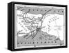 A Map Showing the Positions of Russian and Turkish Lines Outside Constantinople, 1900-null-Framed Stretched Canvas