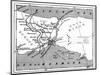 A Map Showing the Positions of Russian and Turkish Lines Outside Constantinople, 1900-null-Mounted Giclee Print