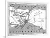 A Map Showing the Positions of Russian and Turkish Lines Outside Constantinople, 1900-null-Framed Giclee Print