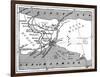 A Map Showing the Positions of Russian and Turkish Lines Outside Constantinople, 1900-null-Framed Giclee Print