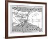 A Map Showing the Positions of Russian and Turkish Lines Outside Constantinople, 1900-null-Framed Giclee Print