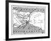 A Map Showing the Positions of Russian and Turkish Lines Outside Constantinople, 1900-null-Framed Giclee Print
