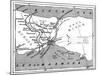 A Map Showing the Positions of Russian and Turkish Lines Outside Constantinople, 1900-null-Mounted Giclee Print