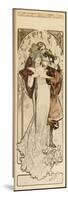 A Maquette for the Lithograph 'Programme 27 Octobre 1900', C. 1900 (Pencil, Ink, W/C)-Alphonse Mucha-Mounted Giclee Print