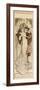 A Maquette for the Lithograph 'Programme 27 Octobre 1900', C. 1900 (Pencil, Ink, W/C)-Alphonse Mucha-Framed Giclee Print