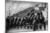 A Marching Out Battalion Parade on Board the Training Ship HMS Lion, 1896-WM Crockett-Mounted Giclee Print