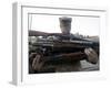 A Marine Readies 80 Pounds of Enemy Rifles Seized August 6-Stocktrek Images-Framed Photographic Print