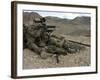 A Marine Rifleman Provides Security for Machine Gunners Atop a Hill-Stocktrek Images-Framed Photographic Print