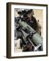 A Marine Using the Shoulder-Launched Multi-Purpose Assault Weapon-Stocktrek Images-Framed Photographic Print
