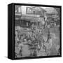 A Market in Ahmedabad, India, 1902-BL Singley-Framed Stretched Canvas