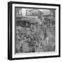 A Market in Ahmedabad, India, 1902-BL Singley-Framed Photographic Print