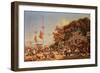 A Market in Macao-Auguste Borget-Framed Giclee Print