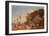 A Market in Macao-Auguste Borget-Framed Giclee Print