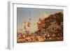 A Market in Macao-Auguste Borget-Framed Giclee Print