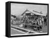 A Market in Singapore-null-Framed Stretched Canvas