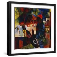 A Market in Tunis, 1914-Auguste Macke-Framed Giclee Print