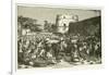 A Market Scene at Sofala in 1505-null-Framed Giclee Print