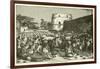 A Market Scene at Sofala in 1505-null-Framed Giclee Print