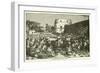 A Market Scene at Sofala in 1505-null-Framed Giclee Print