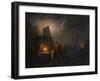 A Market Square at Night, Brussels, 1870-Petrus van Schendel-Framed Giclee Print