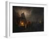 A Market Square at Night, Brussels, 1870-Petrus van Schendel-Framed Giclee Print