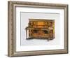A Marquetry and Parquetry-Inlaid Upright Piano, 1881-French School-Framed Giclee Print