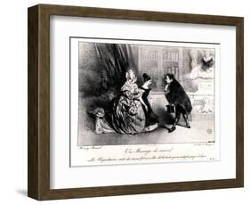 A Marriage of Convenience, circa 1840-Henri Bonaventure Monnier-Framed Giclee Print