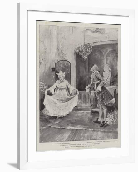 A Marriage of Convenience, the New Play at the Haymarket Theatre-Henry Charles Seppings Wright-Framed Giclee Print