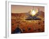 A Mars Ascent Vehicle Starting a Sample of Mars Rocks on Their Trip to Earth-Stocktrek Images-Framed Photographic Print