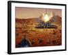 A Mars Ascent Vehicle Starting a Sample of Mars Rocks on Their Trip to Earth-Stocktrek Images-Framed Photographic Print