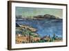 A Marseille, 1883-1885-Paul Cézanne-Framed Giclee Print