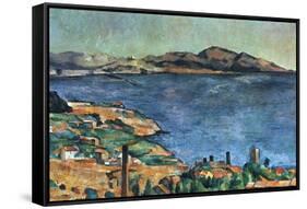 A Marseille, 1883-1885-Paul Cézanne-Framed Stretched Canvas