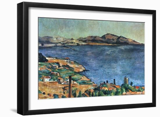 A Marseille, 1883-1885-Paul Cézanne-Framed Premium Giclee Print