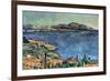 A Marseille, 1883-1885-Paul Cézanne-Framed Premium Giclee Print