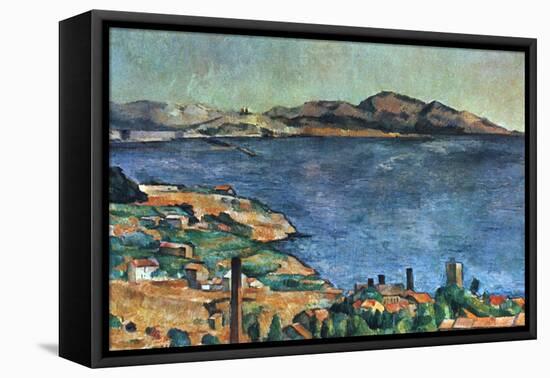A Marseille, 1883-1885-Paul Cézanne-Framed Stretched Canvas